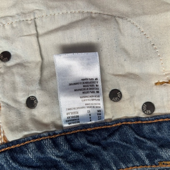 American Eagle Outfitters Distressed Denim Mini Skirt - Blue - Picture 5 of 11